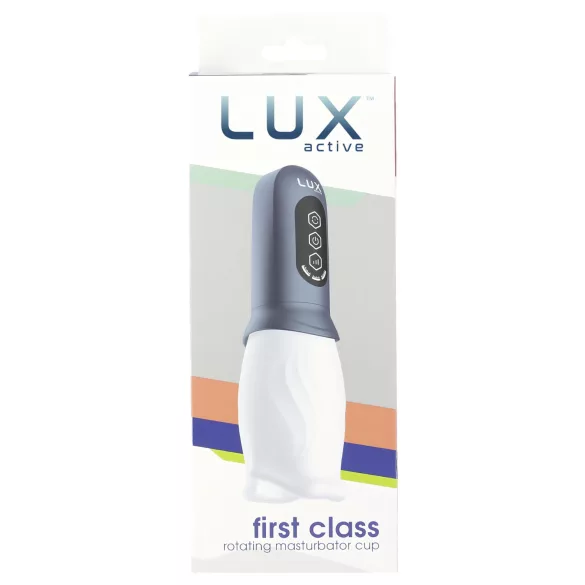 LUX Active First Class - pyörivä masturbaattori - valkoinen/harmaa