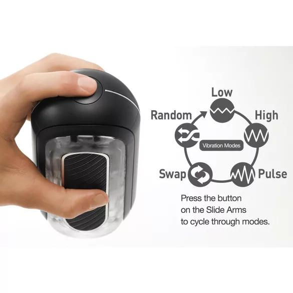 TENGA Flip Zero - voimakas masturbaattori (musta)