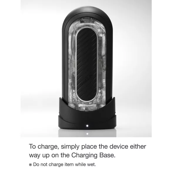 TENGA Flip Zero - voimakas masturbaattori (musta)