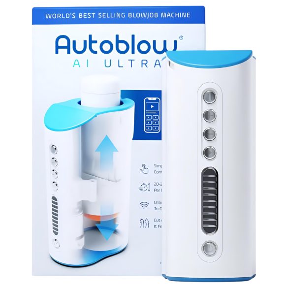 Autoblow A.I. Ultra - Ihastuttava tekoälymasturboija (valkoinen)