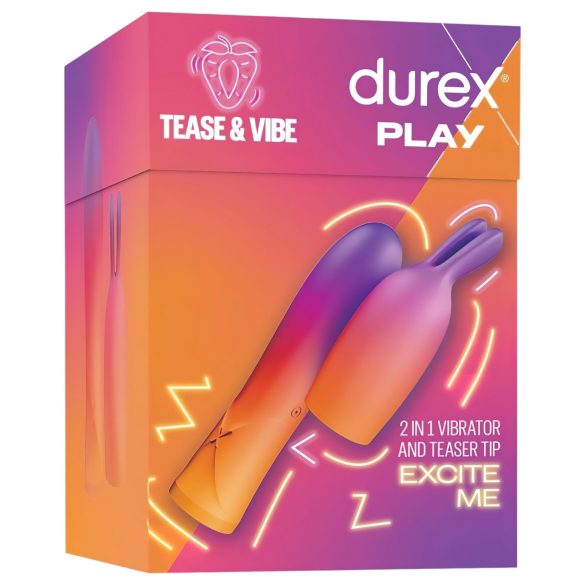 Durex Tease & Vibe - sauvivibraattori - pupukoriste - pinkki