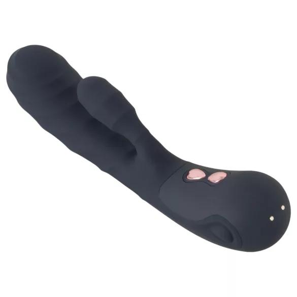 You2Toys - Oh! Rabbit klitoriskiihottimella varustettu vibraattori (musta)