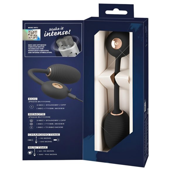 You2Toys - kaukosäätöinen vibraatiomuna - musta