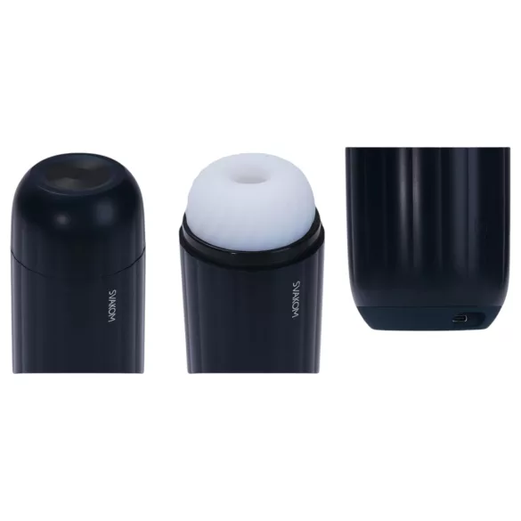 Svakom Sam Neo 2 - älykäs masturbatori - musta/valkoinen