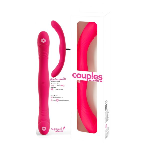 Couples Choice - tuplapäinen vibraattori - pinkki