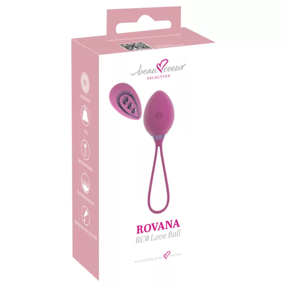 Beau Coeur Rovana - kaukosäädettävä vibraatiomuna - violetti