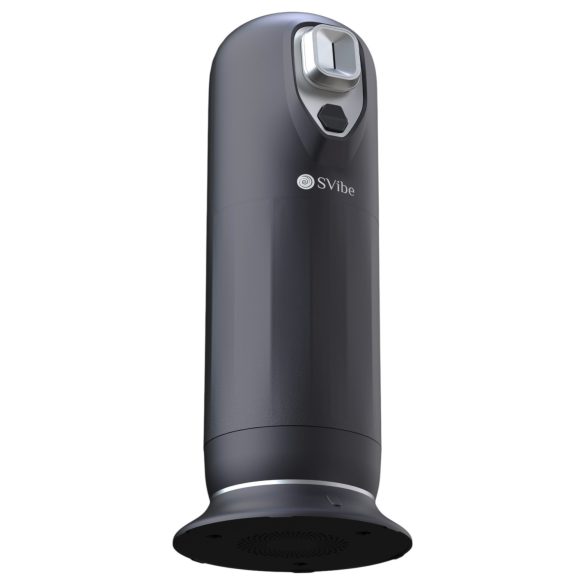 Snail Vibe Jet - työntävä masturbaattori lämmitystoiminnolla - musta