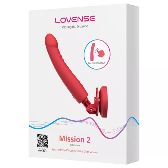 Lovense Mission 2 - älykäs värisevä kiinnityksellä (punainen)
