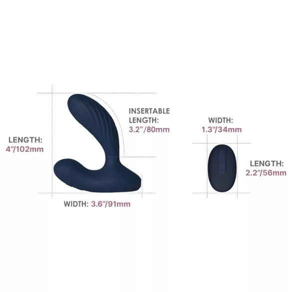 Svakom Vick Neo 2 - äly anaalivibraattori - sininen