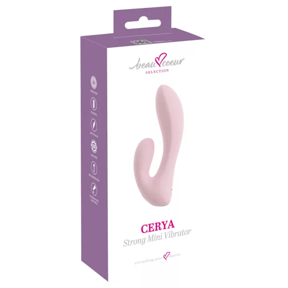 Beau Coeur Cerya - mini klitoriskiihotin vibraattori - vaalea pinkki