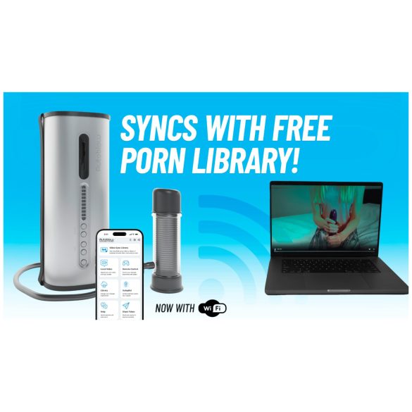 VacuGlide 2 - automaattinen miesten masturbaattori - hopea - verkkovirtakäyttö