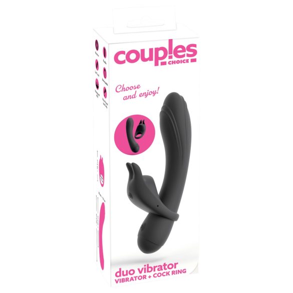 Couple Choice - penisrengas ja G-pistevibraattori - harmaa