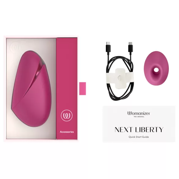 Womanizer Next Liberty - ilmuaalto-klitoriskiihotin (vaaleanpunainen)
