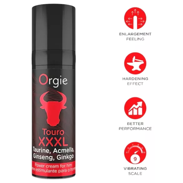 Orgie Touro XXXL - erektion tehostaja - voide - 15ml