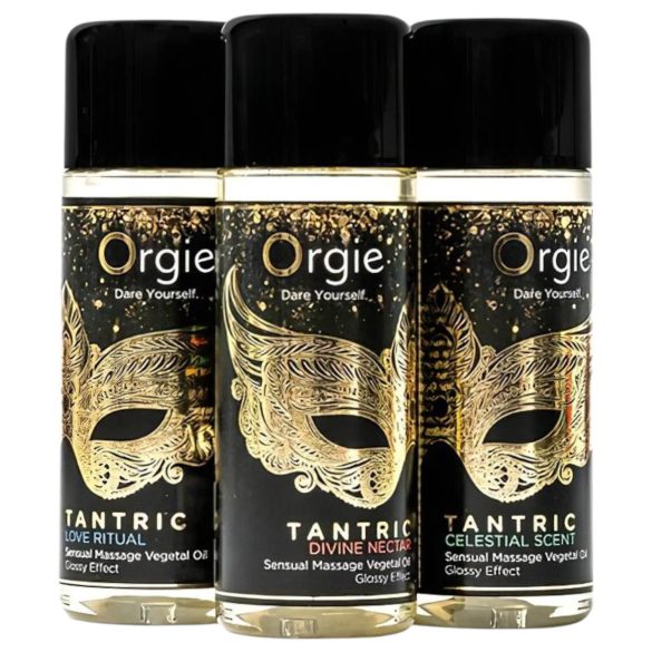 Orgie Tantric - aistillinen hierontaöljysetti (3x30ml)