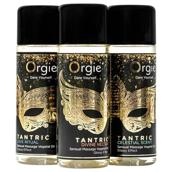 Orgie Tantric - hierontaöljysetti - 3 x 30 ml - aistillinen