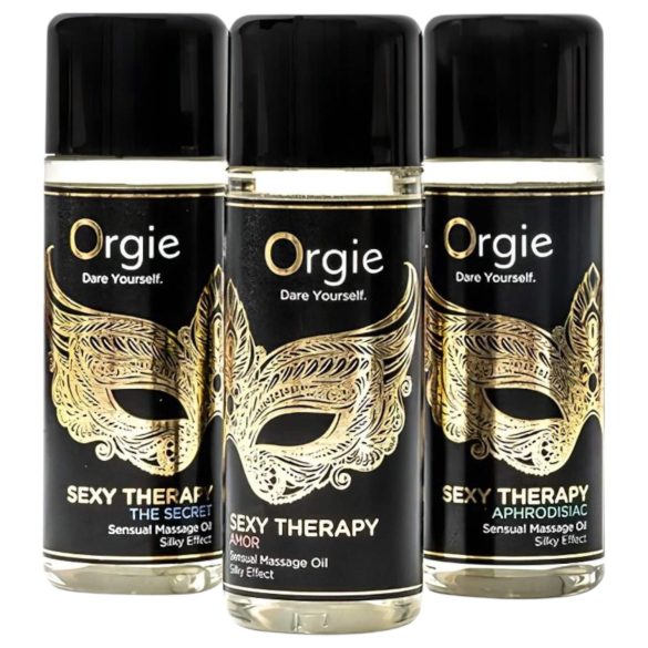 Orgie Sexy Therapy - Aistillinen hierontaöljysetti (3x30ml)