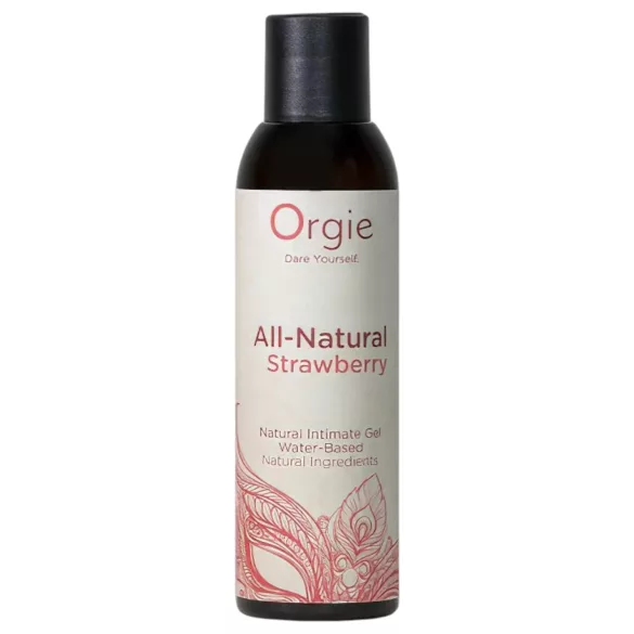 Orgie All Natural - vesipohjainen liukuvoide - mansikka (150ml)