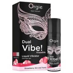  Orgie Dual Vibe - unisex nestemäinen vibra - Mansikka - Gin Tonic (15ml)