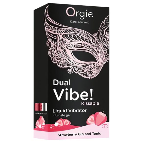 Orgie Dual Vibe - unisex nestemäinen vibra - Mansikka - Gin Tonic (15ml)
