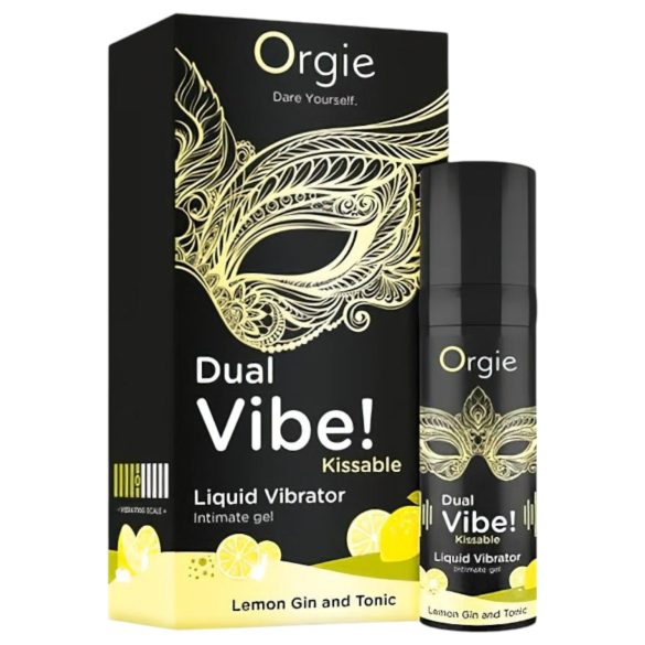 Orgie Dual Vibe - unisex nestemäinen vibraattori - Gin Tonic (15 ml)