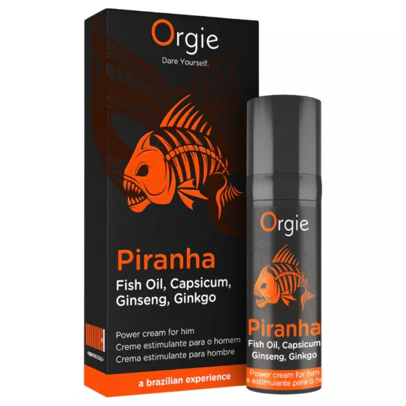 Orgie Piranha Power Cream stimuloiva voide miehille (15 ml)
