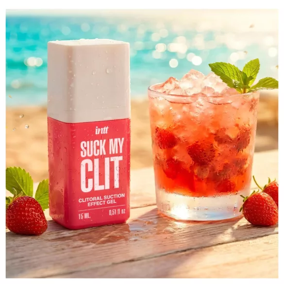 Intt Suck My Clit - klitoriksen kiihotusgeeli naisille - mansikka (15 ml)