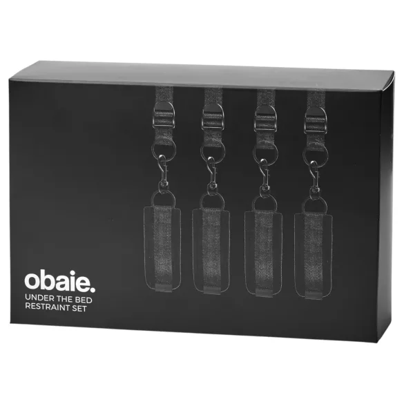 Obaie - sängynalainen sidontasetti (musta)