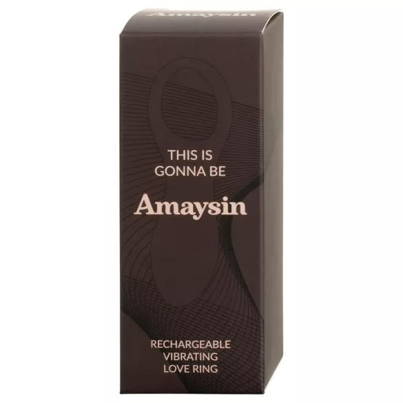 Amaysin - akulla toimiva värisevä penisrengas (sininen)