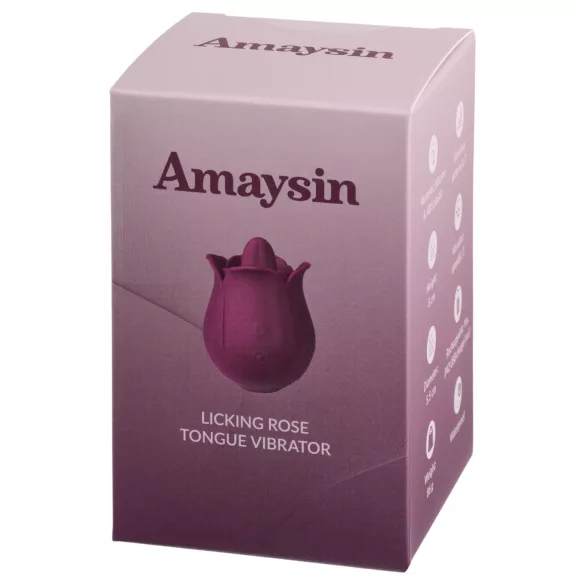 Amaysin - kielellinen ruusuklitorisvibraattori (violetti)