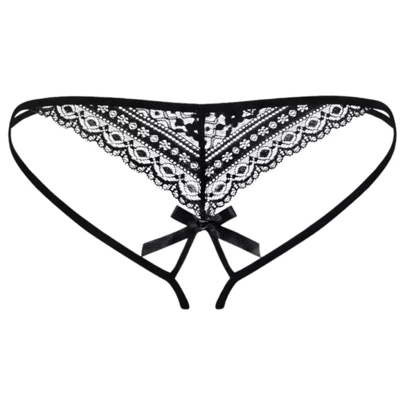 Obsessive Picantina - naisten stringit - tuplahihna - musta - L/XL