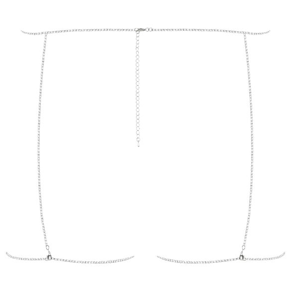 Obsessive Bijou 905 - hopeinen vartalokoru alaliivi - S-L