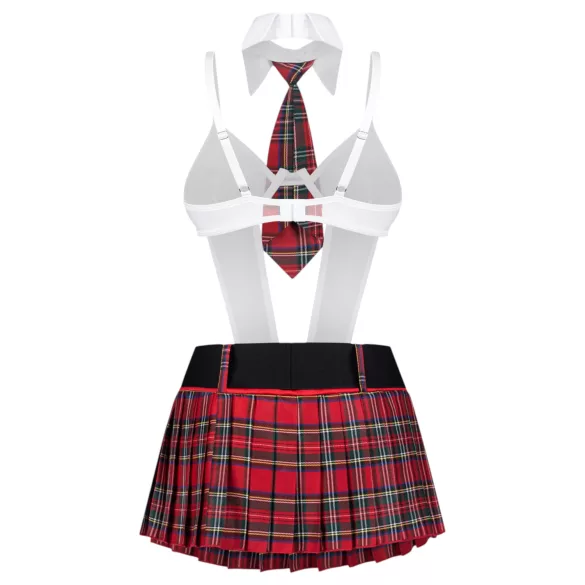 Obsessive College Girl - viisosainen koulutyttöasu (punainen)