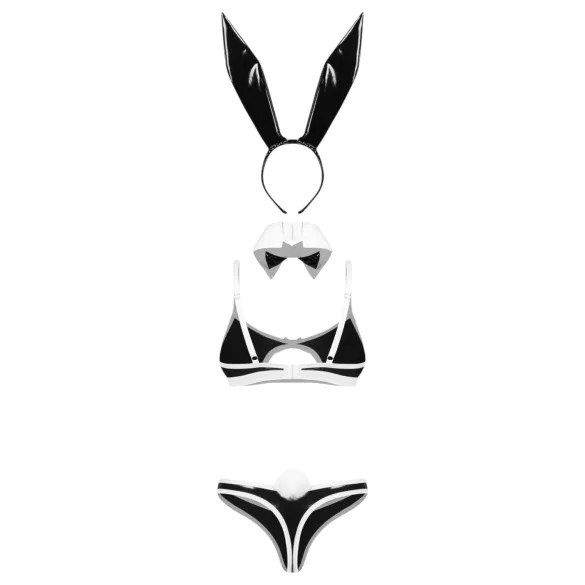 Obsessive Night Bunny - neliosainen pupuasu naisille (musta)