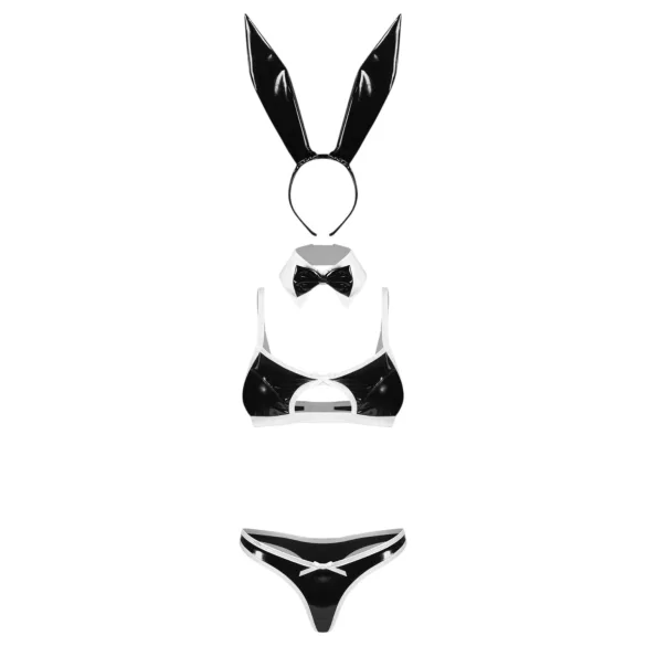 Obsessive Night Bunny - neliosainen pupuasu naisille (musta)