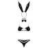 Obsessive Night Bunny - neliosainen pupuasu naisille (musta)