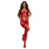Obsessive Gifty - korsetti ja avoimet stringit -setti (punainen)