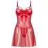 Obsessive Gifty - babydoll ja stringisetti (punainen) - L/XL