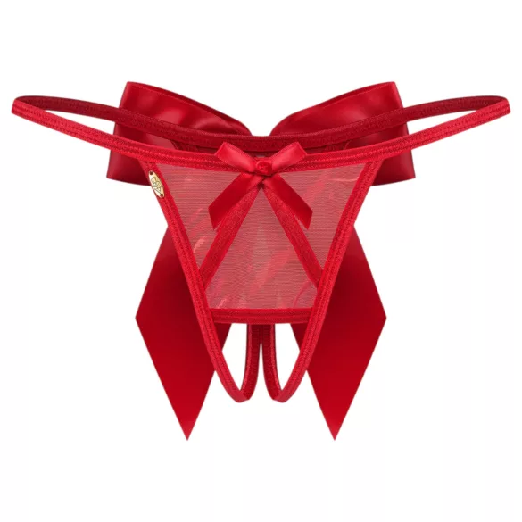 Obsessive Gifty - avoimet stringit (punaiset) - L/XL