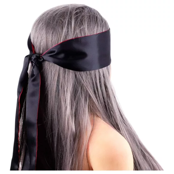 Wild Play - silmäside satiini - musta-pinkki