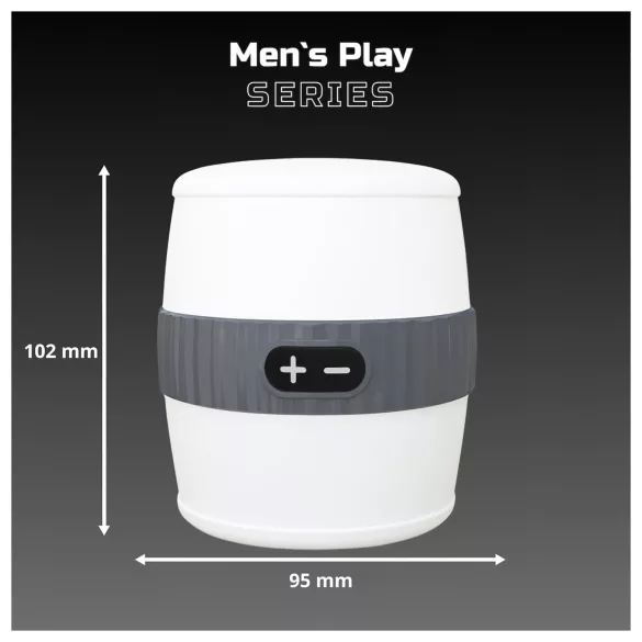 Erospace Men's Play - huomaamaton värisevä masturbointilaite miehille (valkoinen)