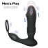 Men's Play - älykäs, työntävä anaalivibraattori (musta)