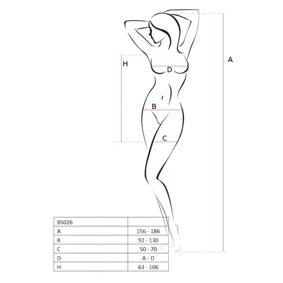 Passion BS026 - minimekko olkaimilla - musta - S-L