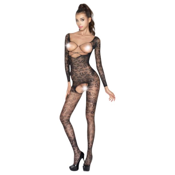Passion BS031 - avoin catsuit - musta - S-L