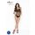 Passion BS035 - olkaimella varustettu, avoin verkkobodysuit (musta) - S-L