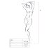 Passion BS036 - ruusullinen, avoin haalari (valkoinen) - S-L