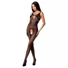 Passion BS078 - avoin pitsibody - musta, pilkut - S-L