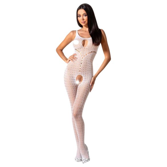 Passion BS078 - avoin pitsibodystocking - valkoinen - S-L