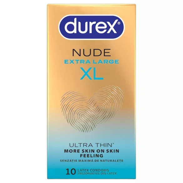 Durex Nude XL - erittäin suuret kondomit (10 kpl)
