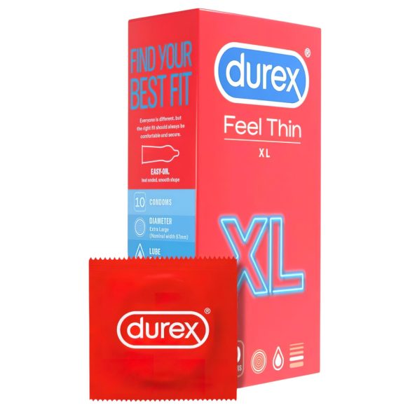 Durex Feel Thin XL - aito tuntuma kondomi (10 kpl)
